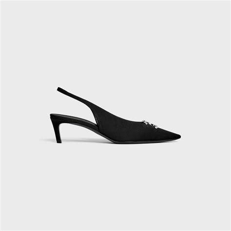 celine slingback sandals shoes|CELINE ALMA TRIOMPHE SLINGBACK in GROS.